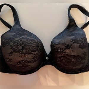 Nude/Blace Lace Bra, Lined, 36D